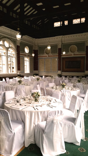Channing Hall wedding reception venue in Sheffield